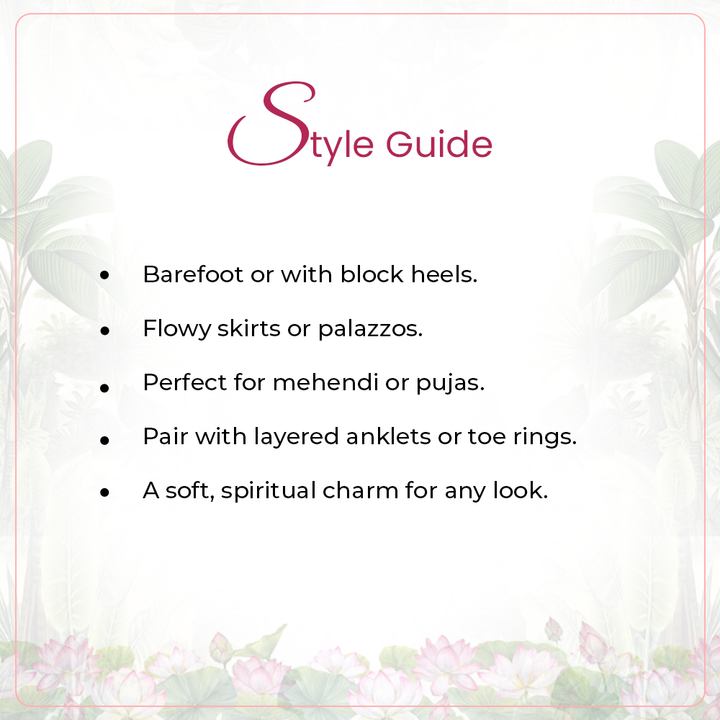 Lotus 92.5 Sterling Silver Anklet