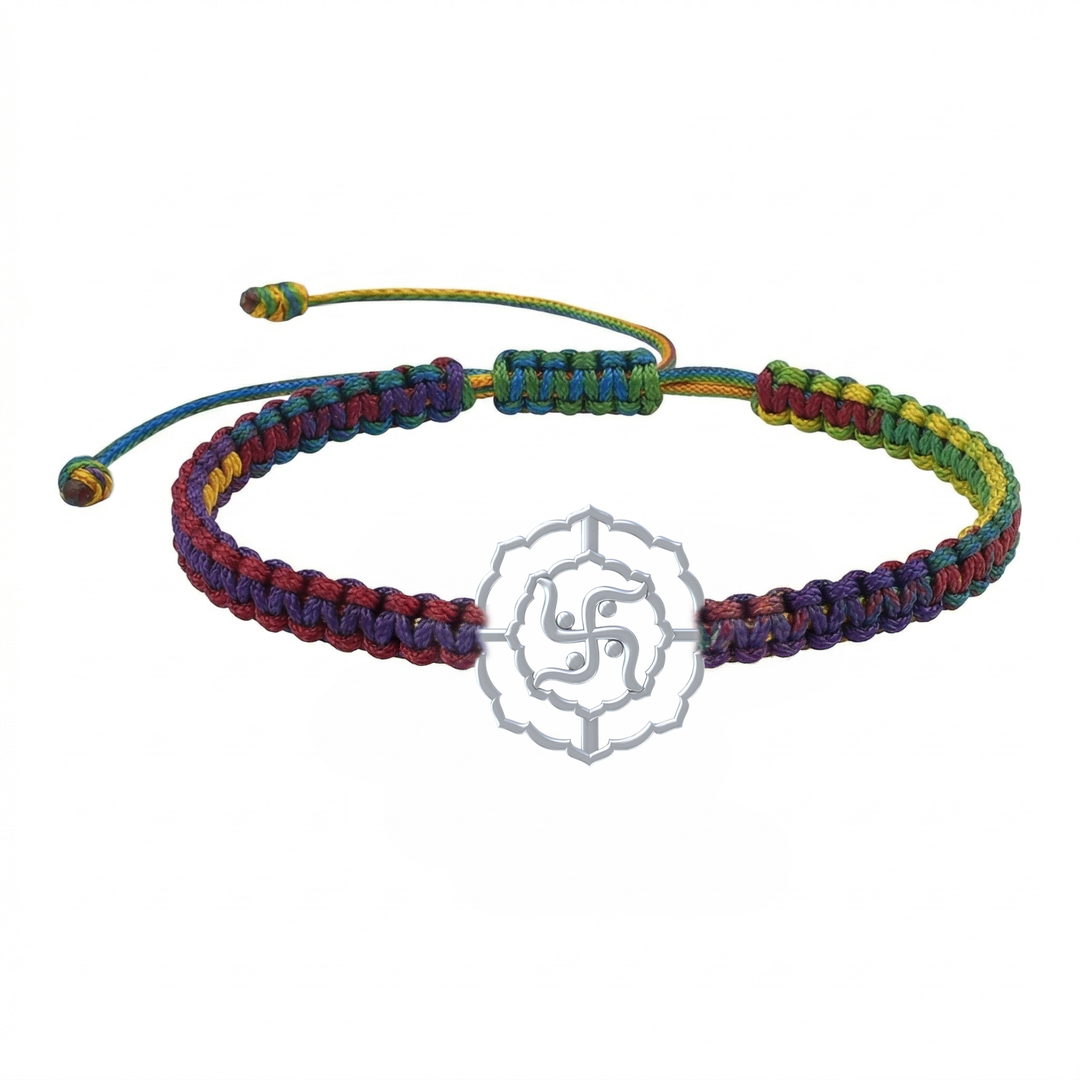 Unniyarcha 925 Pure Silver Swastik bracelet