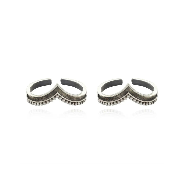 Silver 92.5 BOHO Venki toe rings