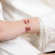 Silver butterfly bangle
