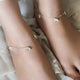 Two Petals Motif Silver 92.5 Anklet