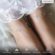 925 Sterling Silver Two Line Chain Anklet