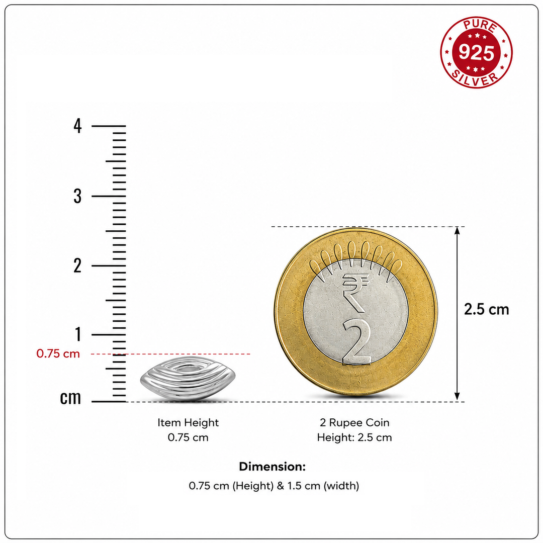 925 Sterling Silver Cardamom (Elaichi)