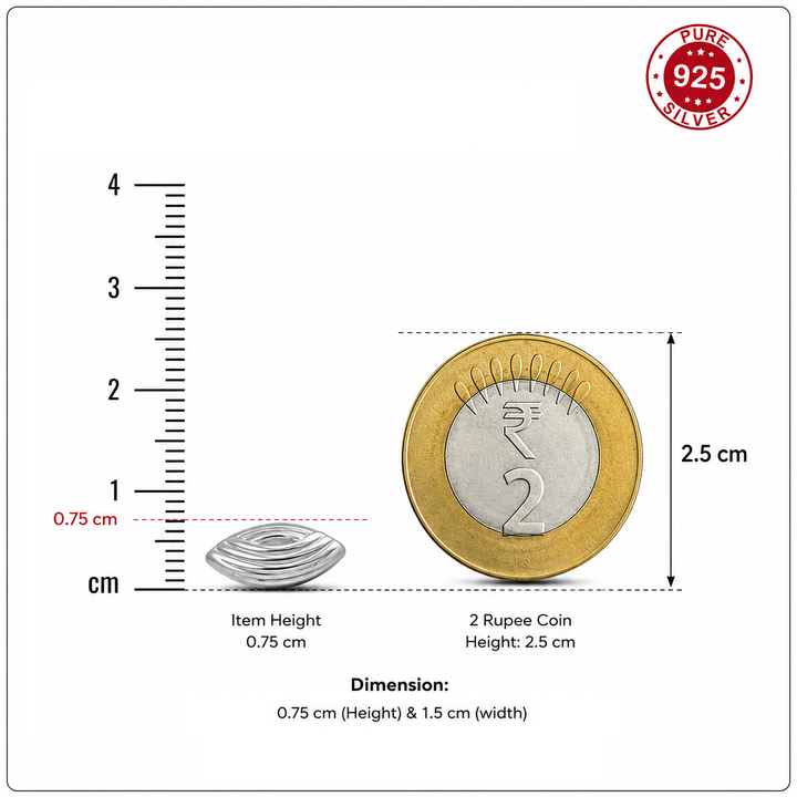 925 Sterling Silver Cardamom (Elaichi)