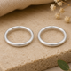Classic Silver Toe Ring (Pair)