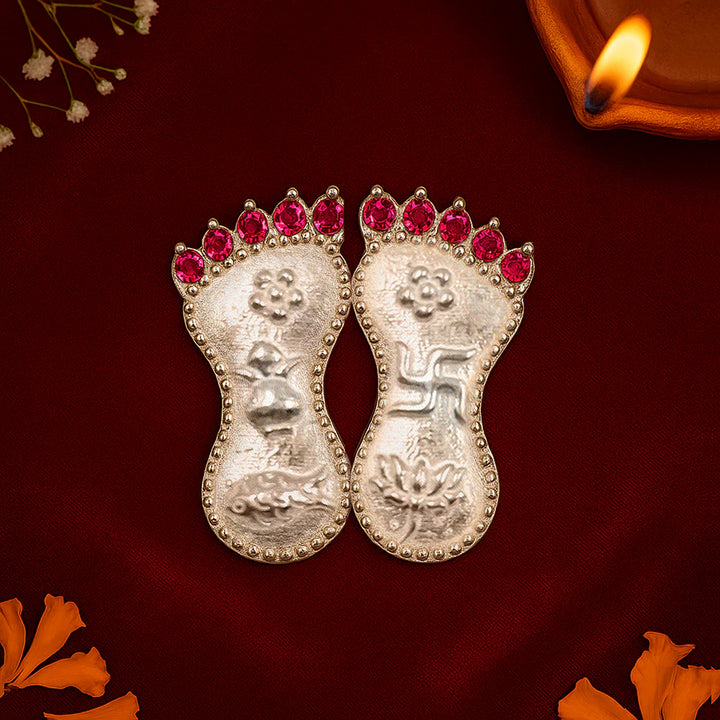 Pure 92.5 Silver Lakshmi Charan Paduka