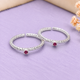 92.5 Sterling Silver Red Toe Ring