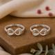 Silver Heart Toe rings