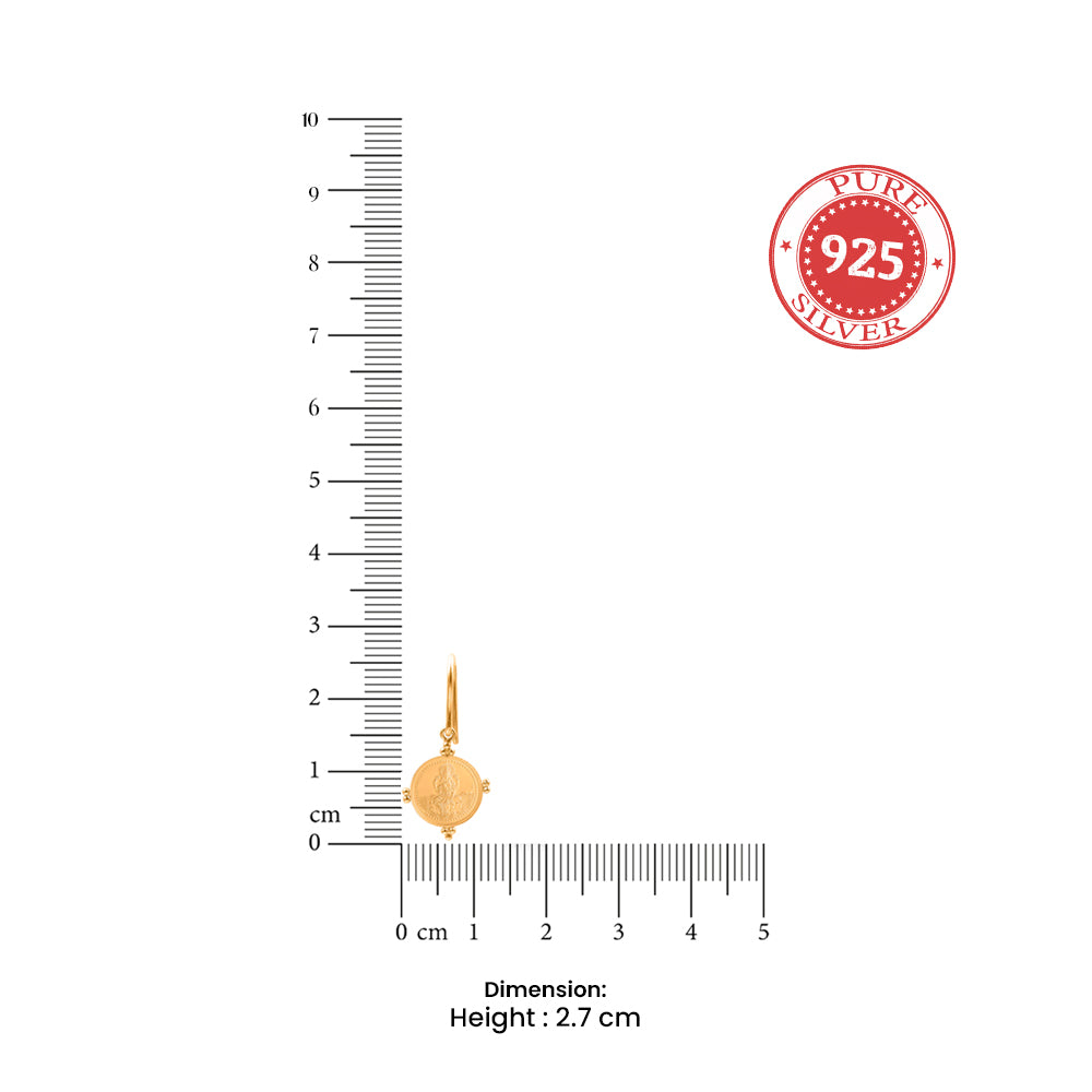 999 silver prosperity earring