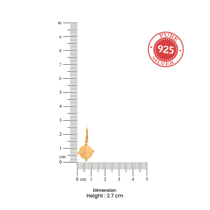 999 silver prosperity earring