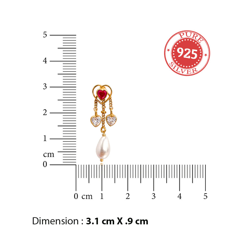 Silver Heart Earrings