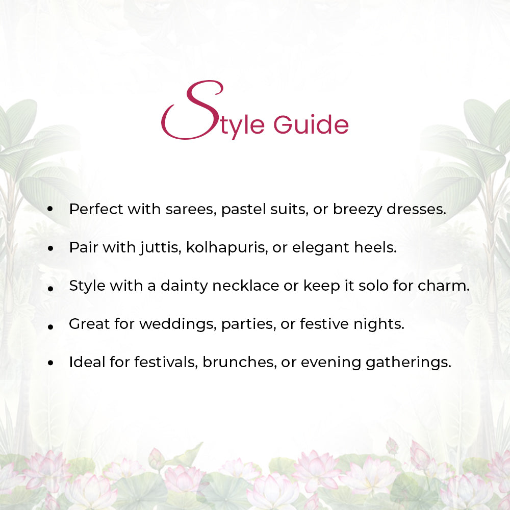 92.5 Sterling Silver Butterfly Sui Dhaga Earrings