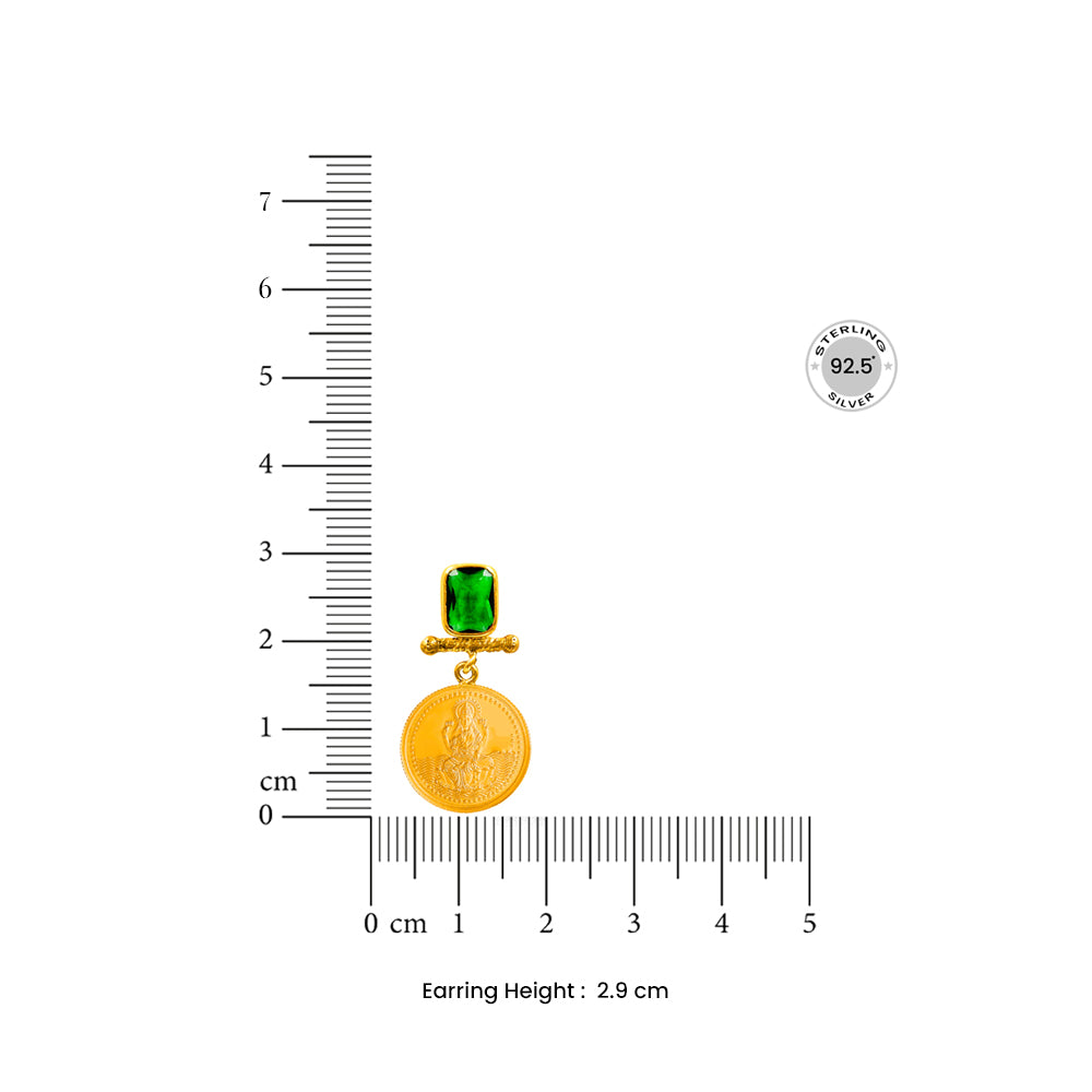 999 Silver Maa Lakshmi Earring