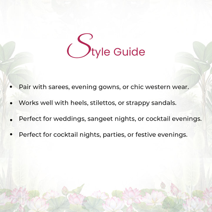 92.5 Sterling Silver Polki Sui Dhaga Earring