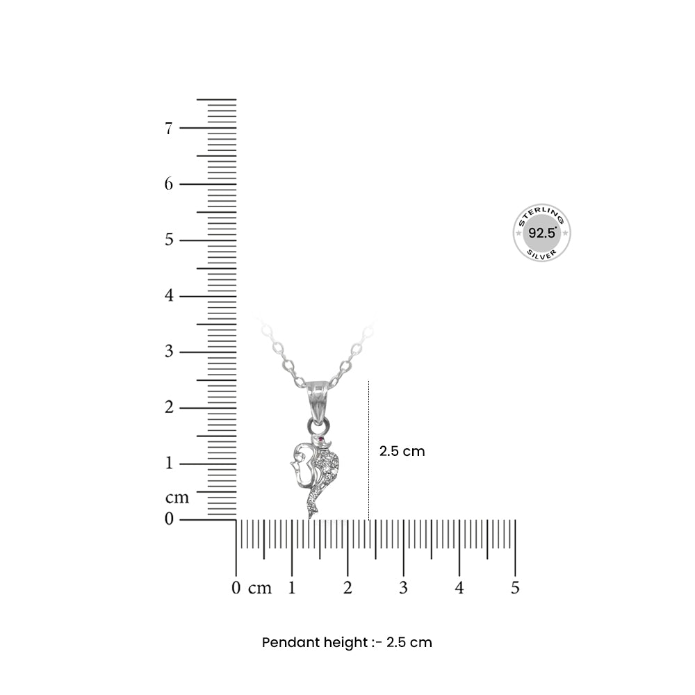 Divine Grace 925 Silver Ganesha Pendant