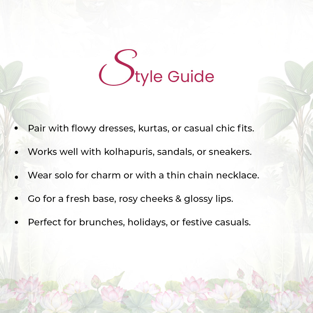 92.5 Sterling Silver Flower Butterfly Sui Dhaga