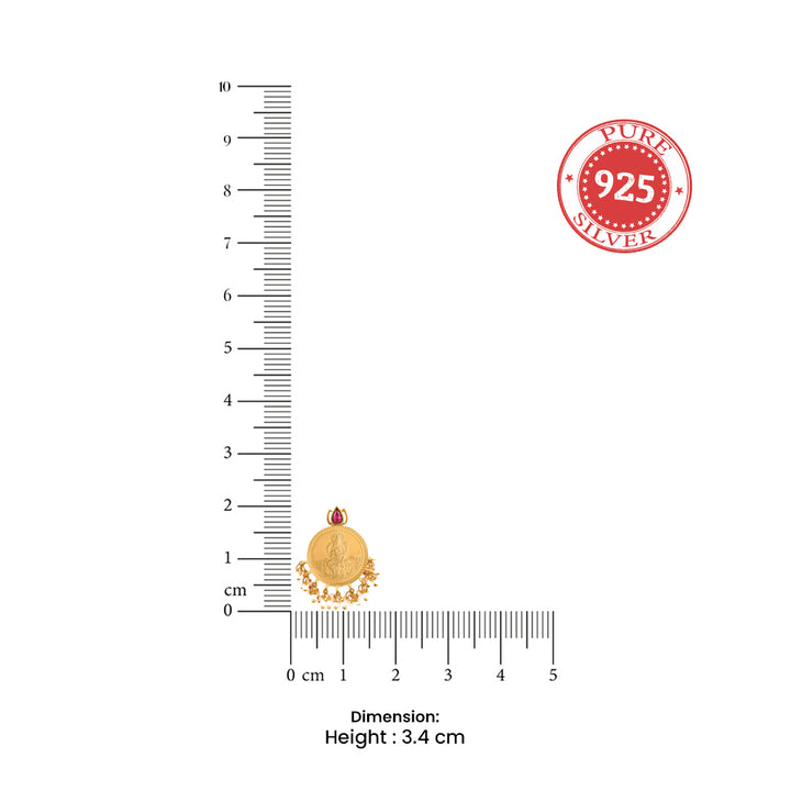 999 silver dhanlakshmi earring