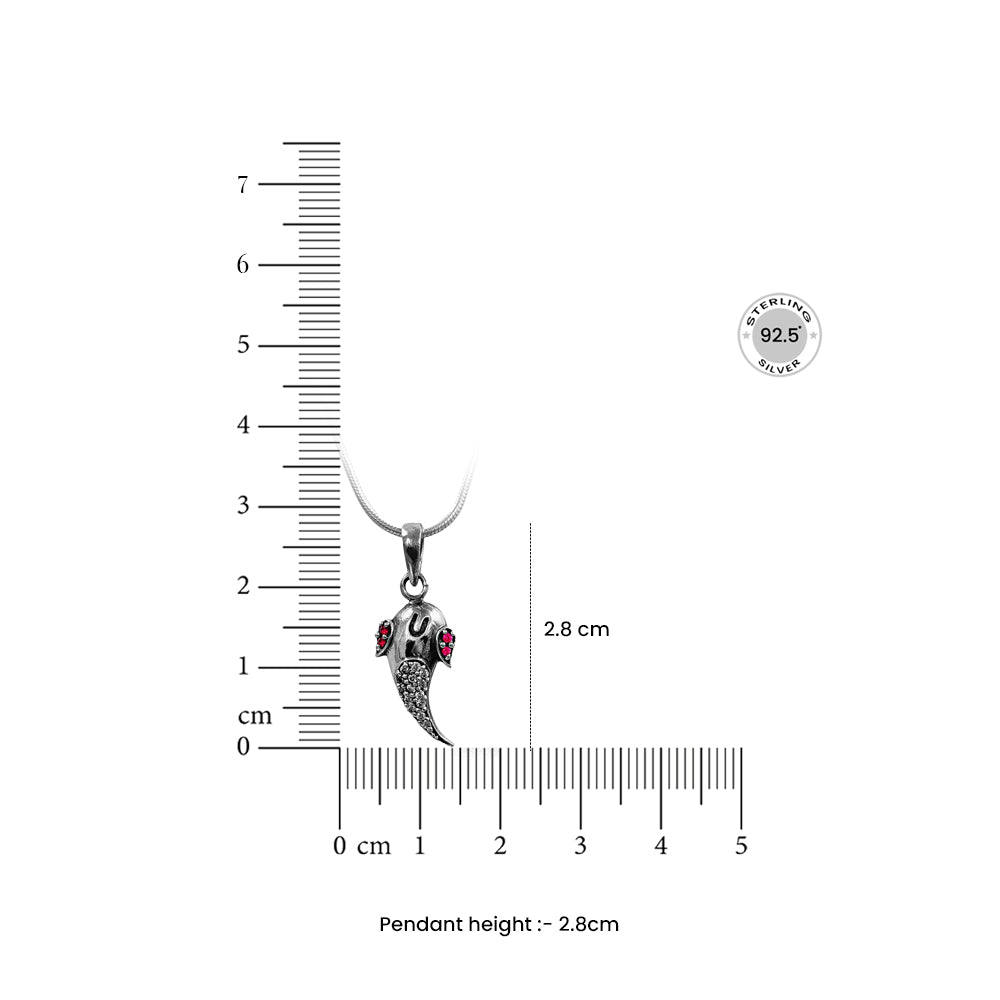 Pure Silver Shree Ganesha Pendant and Chain