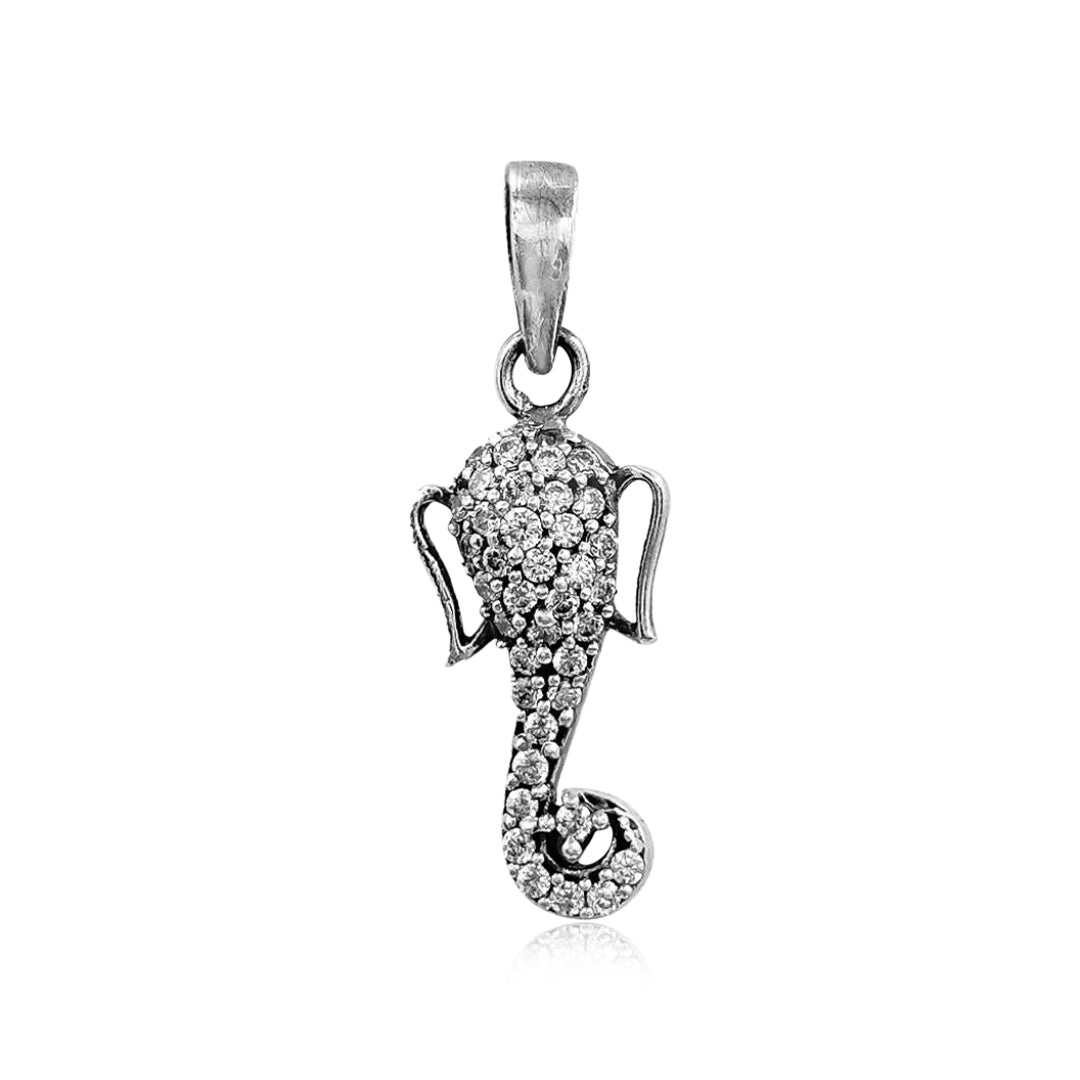 Sterling Silver Ganpati Bappa Pendant and Chain