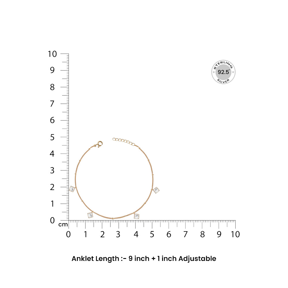 Little Diamond cut Anklet