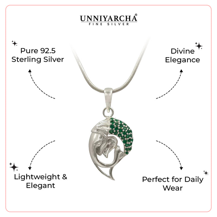 Silver Gajanana Necklace