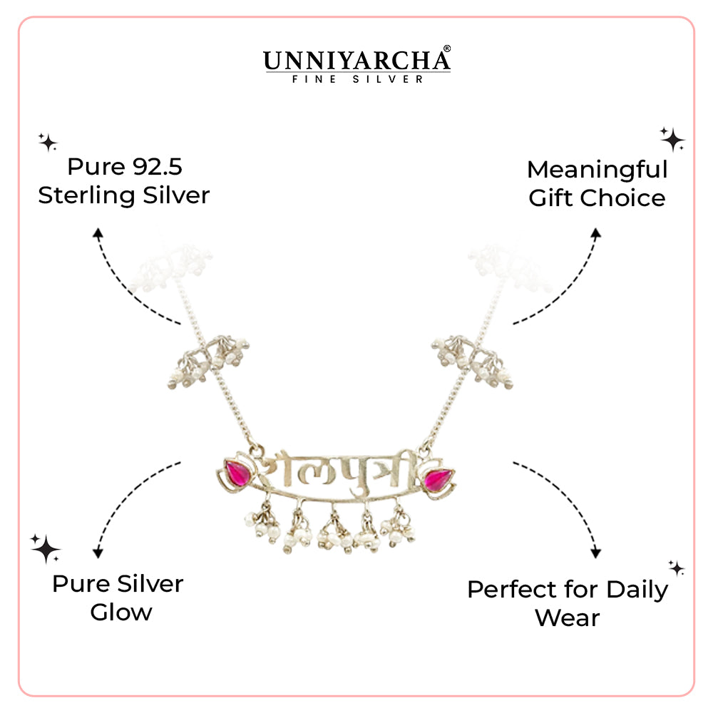 Silver Shailaputri Devi necklace