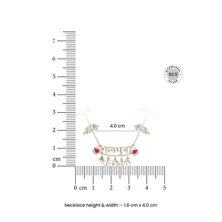 Silver Shailaputri Devi necklace