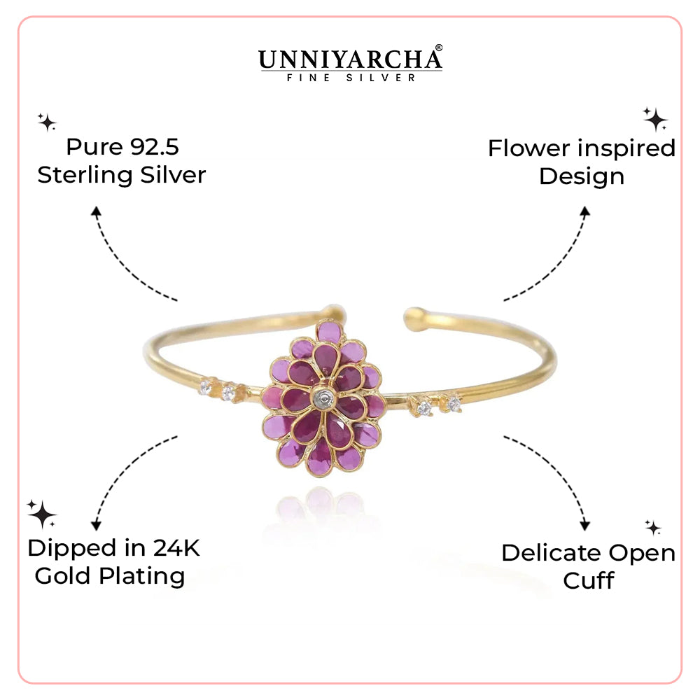 Silver Secret Garden Bangle