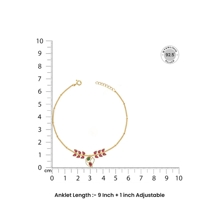 Single Gorgeous Silver 92.5 Aam Ras Anklet