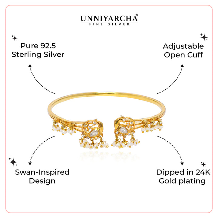 Silver Swan Pearl Cuff