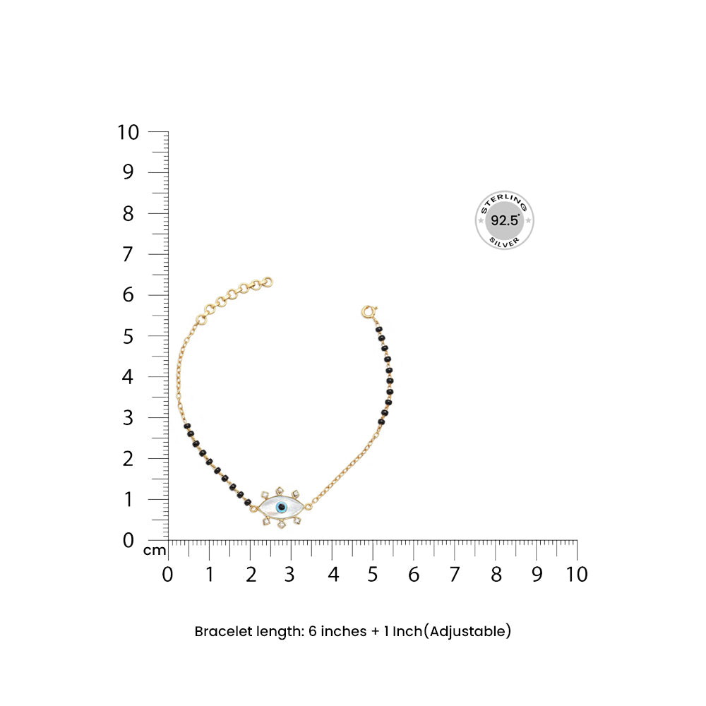 Aesthetic Evil Eye Mangalsutra bracelet
