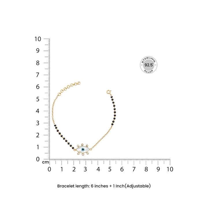 Aesthetic Evil Eye Mangalsutra bracelet