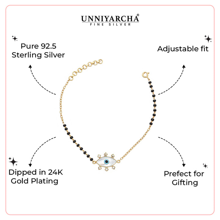 Aesthetic Evil Eye Mangalsutra bracelet