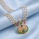 Silver Swan Rani Haar Necklace