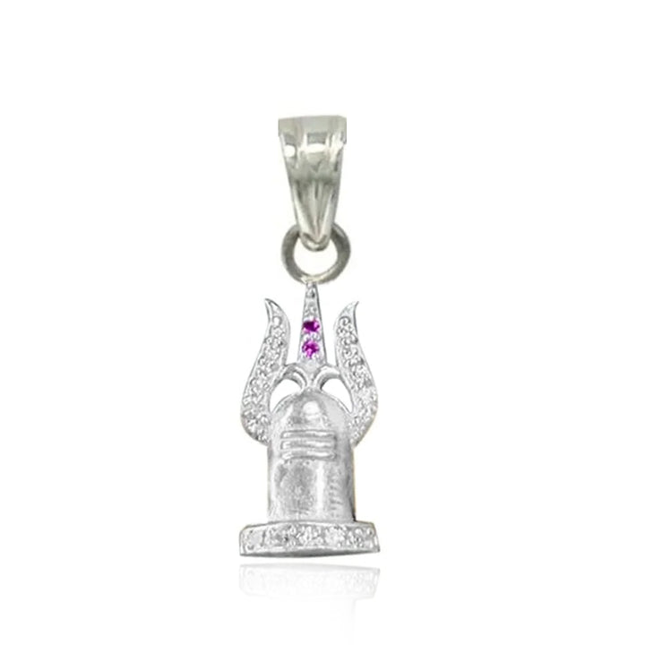 92.5 silver Shivling necklace
