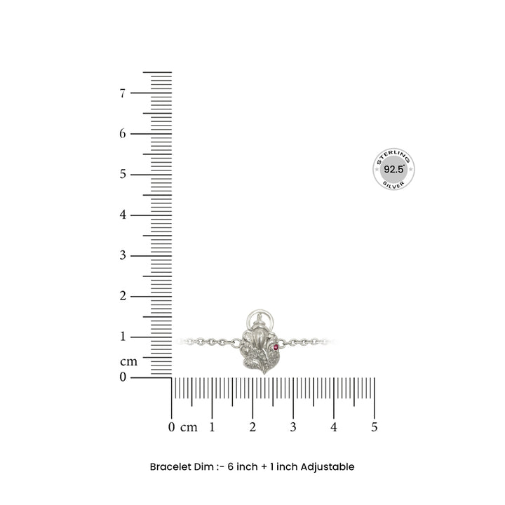 Aarshva Grace 925 Silver Trishul Bracelet