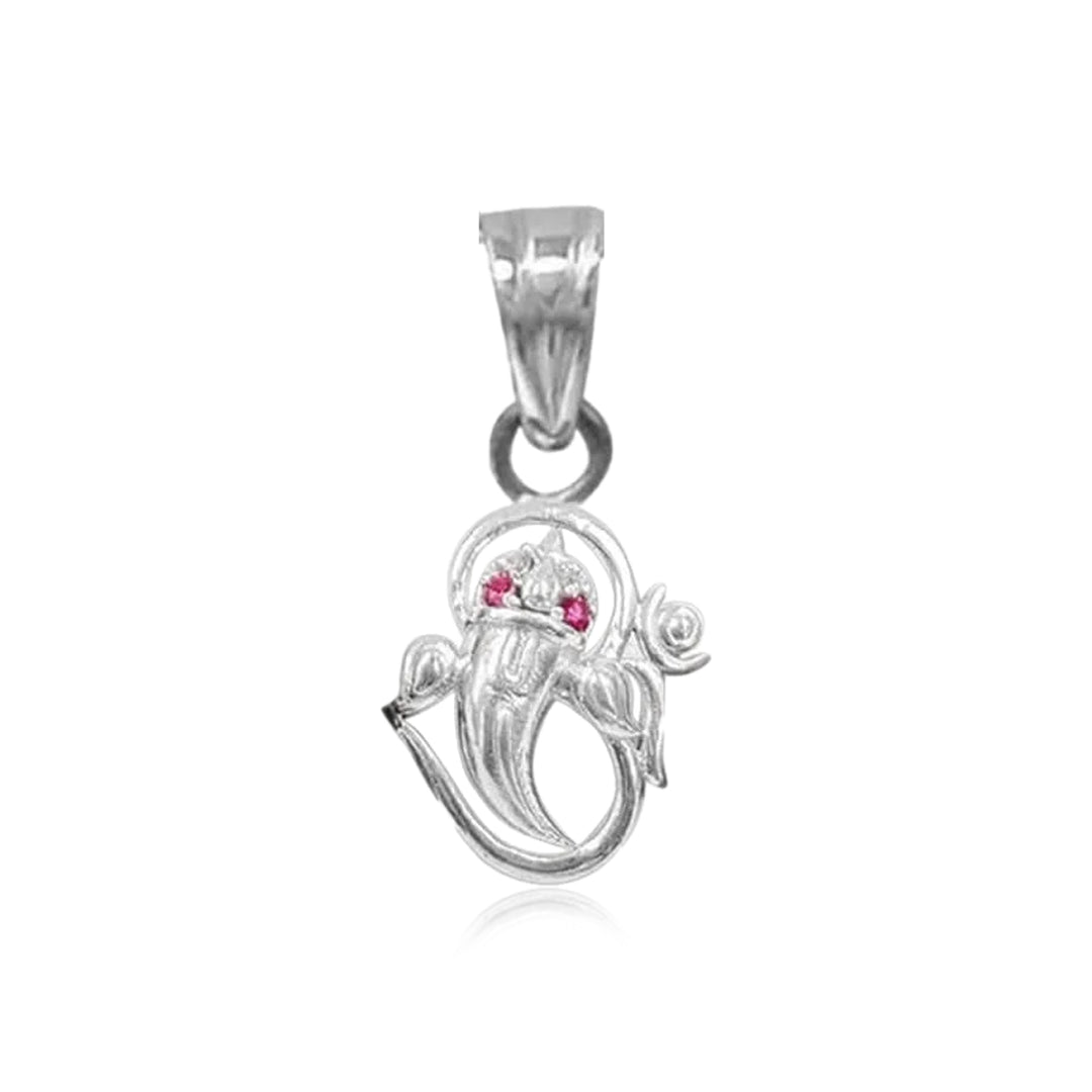 Divine Grace 925 Silver Ganesha Pendant Necklace