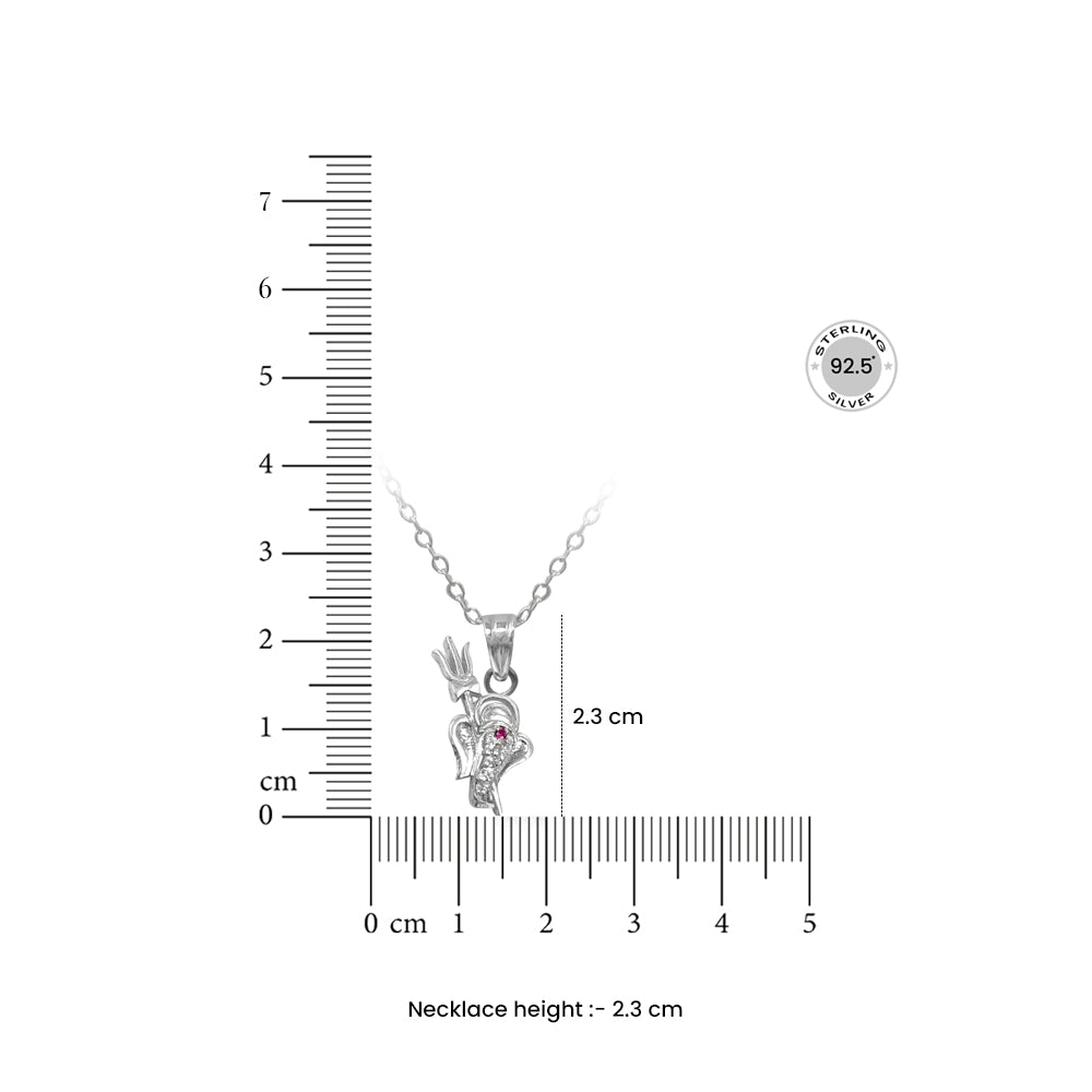 Radiant 925 Silver Ganesha Pendant