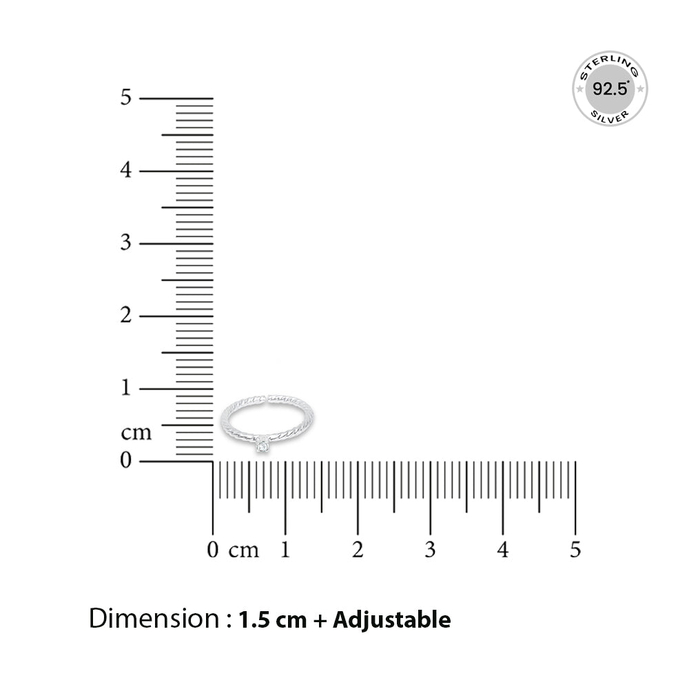 92.5 Silver Toe Ring