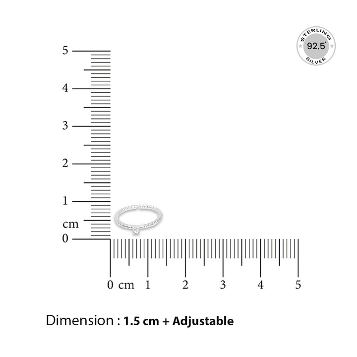 92.5 Silver Toe Ring