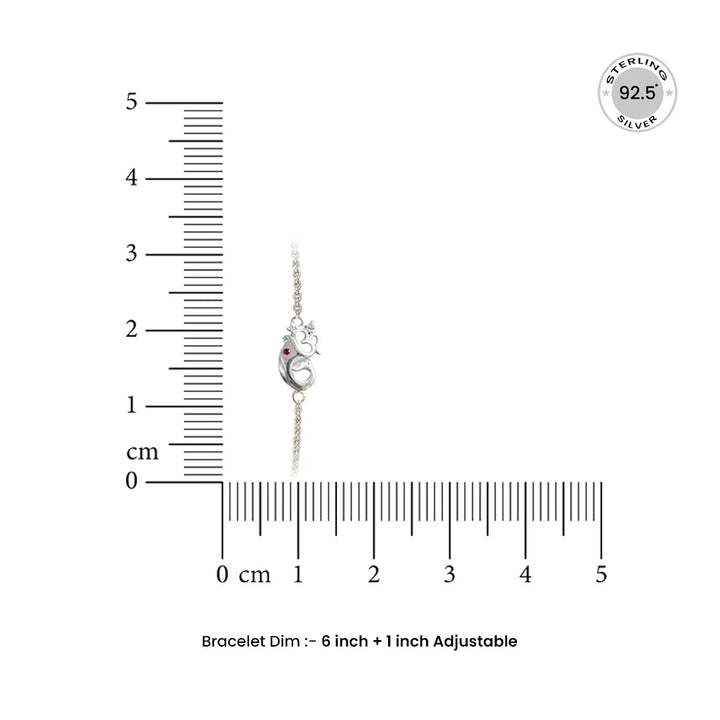 92.5 Silver Ganesha Bracelet