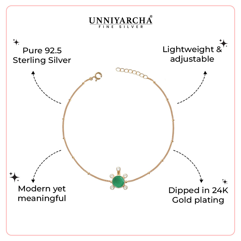 Gulabo Silver Tortoise Bracelet