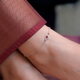 925 Pure Silver Minimalist Double Heart Anklet