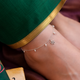 925 Pure Silver Minimalist Pearl & Flower Anklet