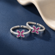 Silver 925 Lavender Glow Toe Rings