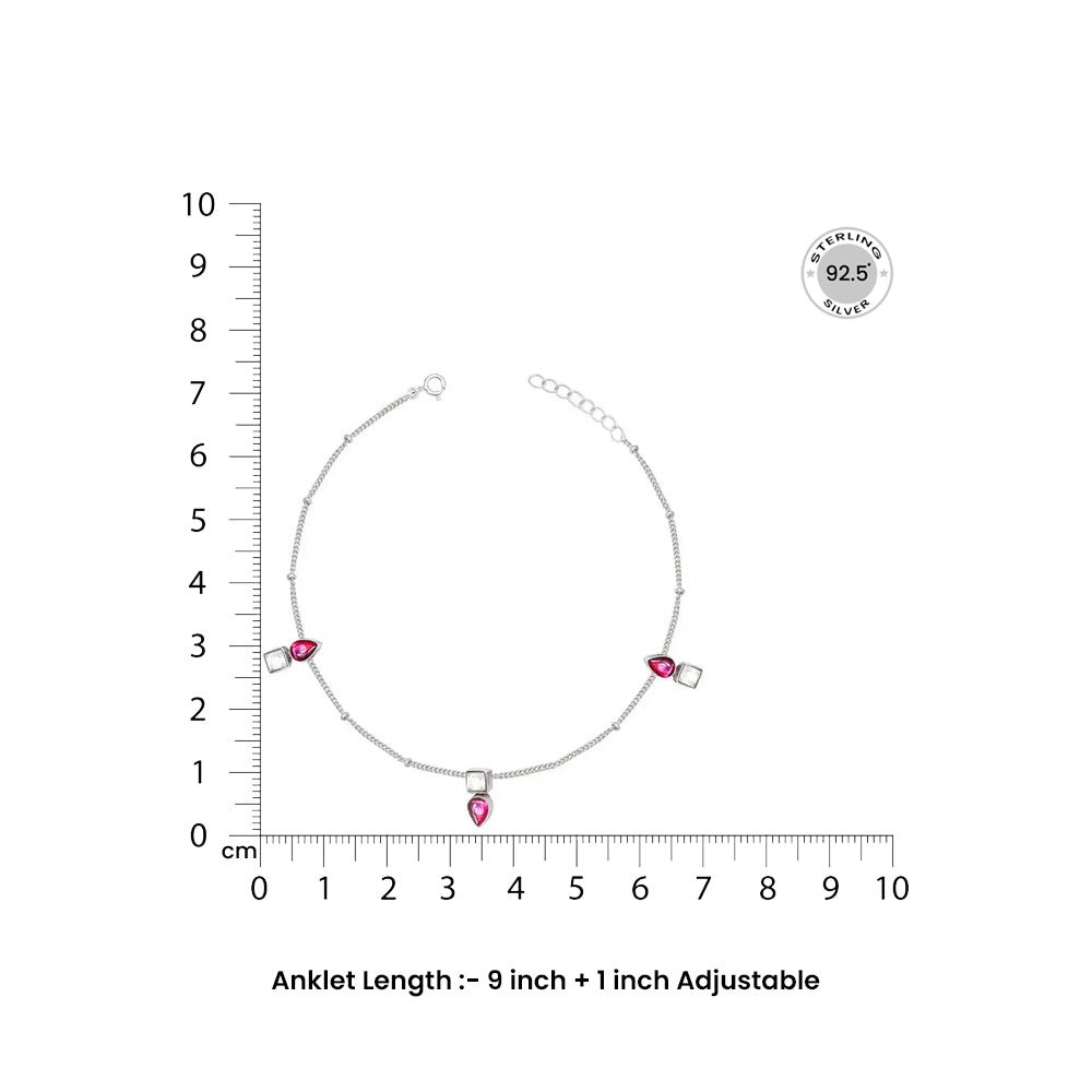 Anklet Length- 9 inch + 1 inch adjustable