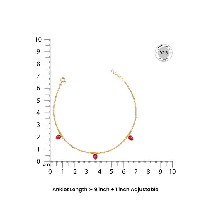 Anklet Length - 9 inch + 1 inch adjustable