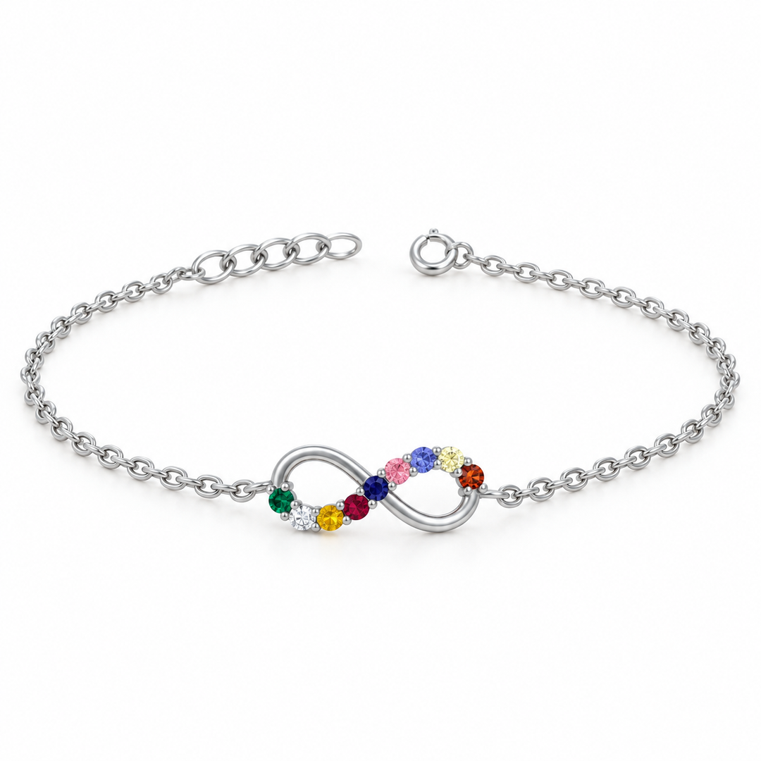 Navratna Infinity Bracelet