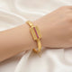 Silver gold temple bangle