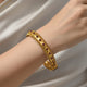 Silver gold plated red bangle